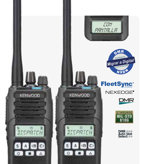 Kenwood NX-1300AK2 UHF 450-520 Mhz 260CH Analógico 5W Radio